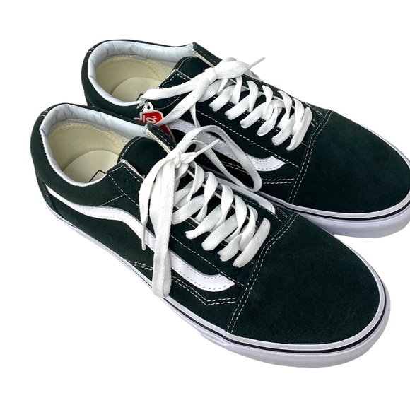 VANS Old Skool Green Suede Canvas Shoe Skate Low Sneakers Men's Size ALSU01651 - Picture 3 of 9